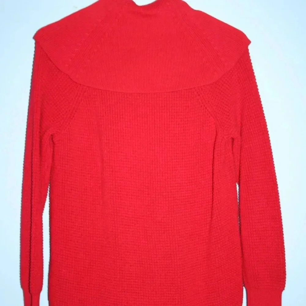 MICHAEL MICHAEL KORS XS Red Cowl Neck Sweater
